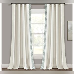 Lush Decor Luxury Faux Silk Window Curtain Panel Single 84x52